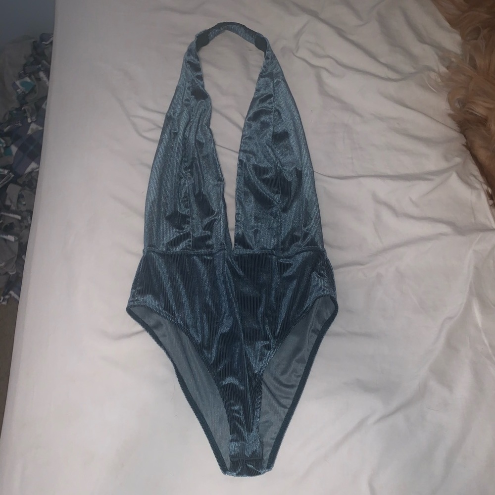 Forever 21 plunging bodysuit - velvet